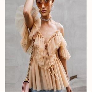 Breezy Ruffle Blouse (NWT)